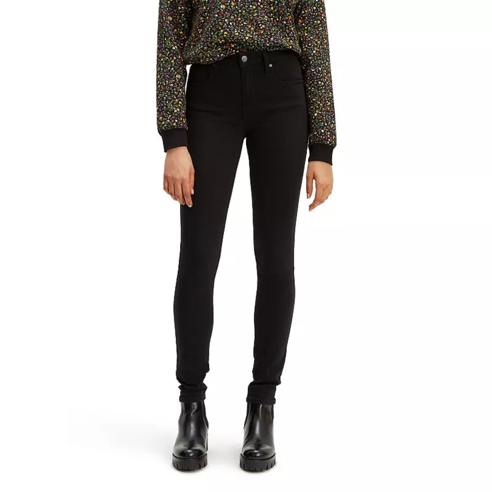 Levi's 721 High Rise Skinny Size 14 32x28 Soft Black NWT